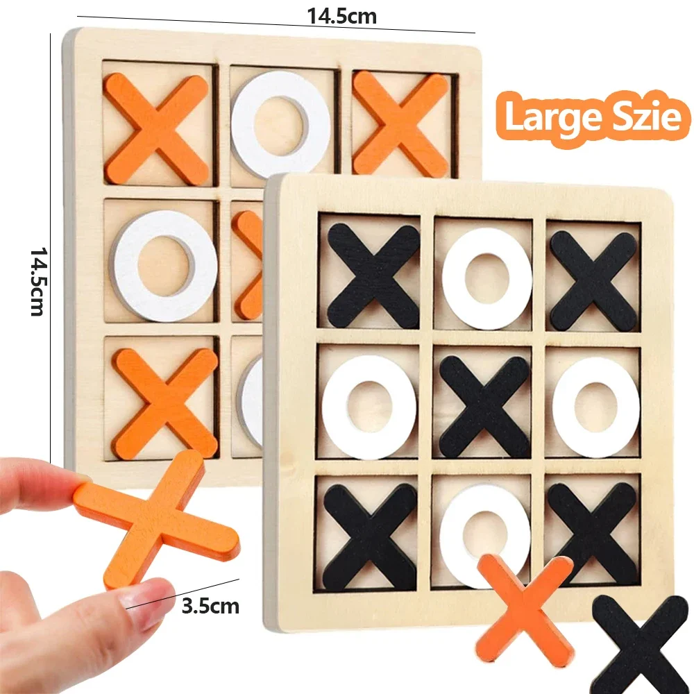 Wooden XO Tic Tac Toe Game Min - Board Game Ideas recension och pris