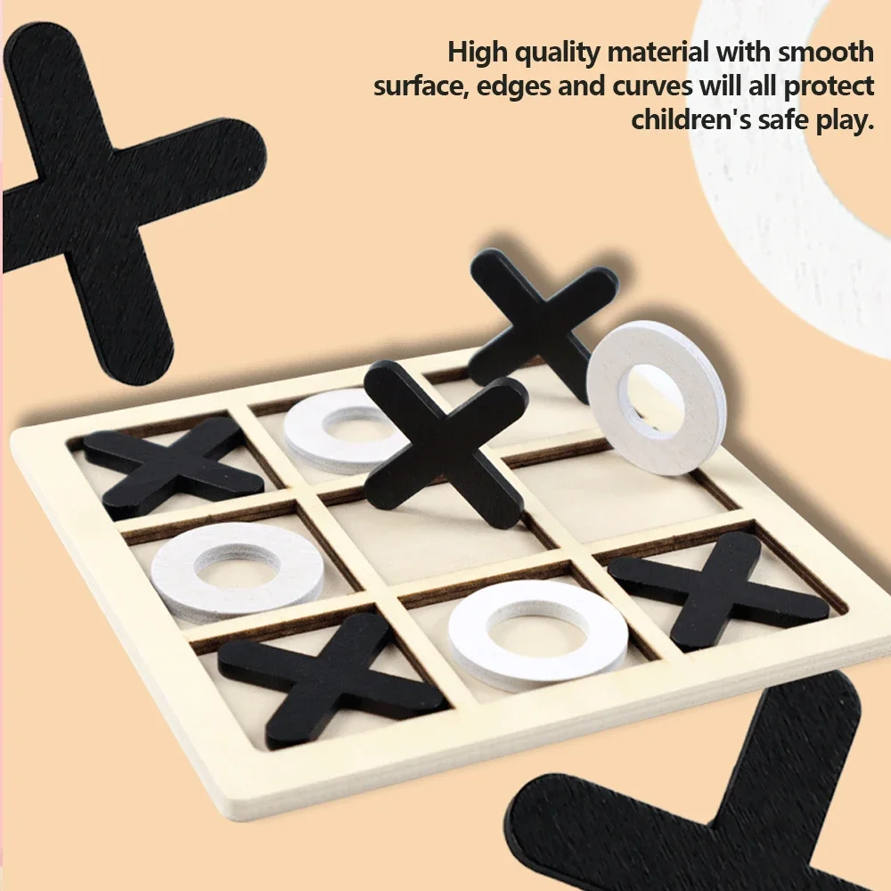 Wooden XO Tic Tac Toe Game Min - Board Game Ideas recension och pris