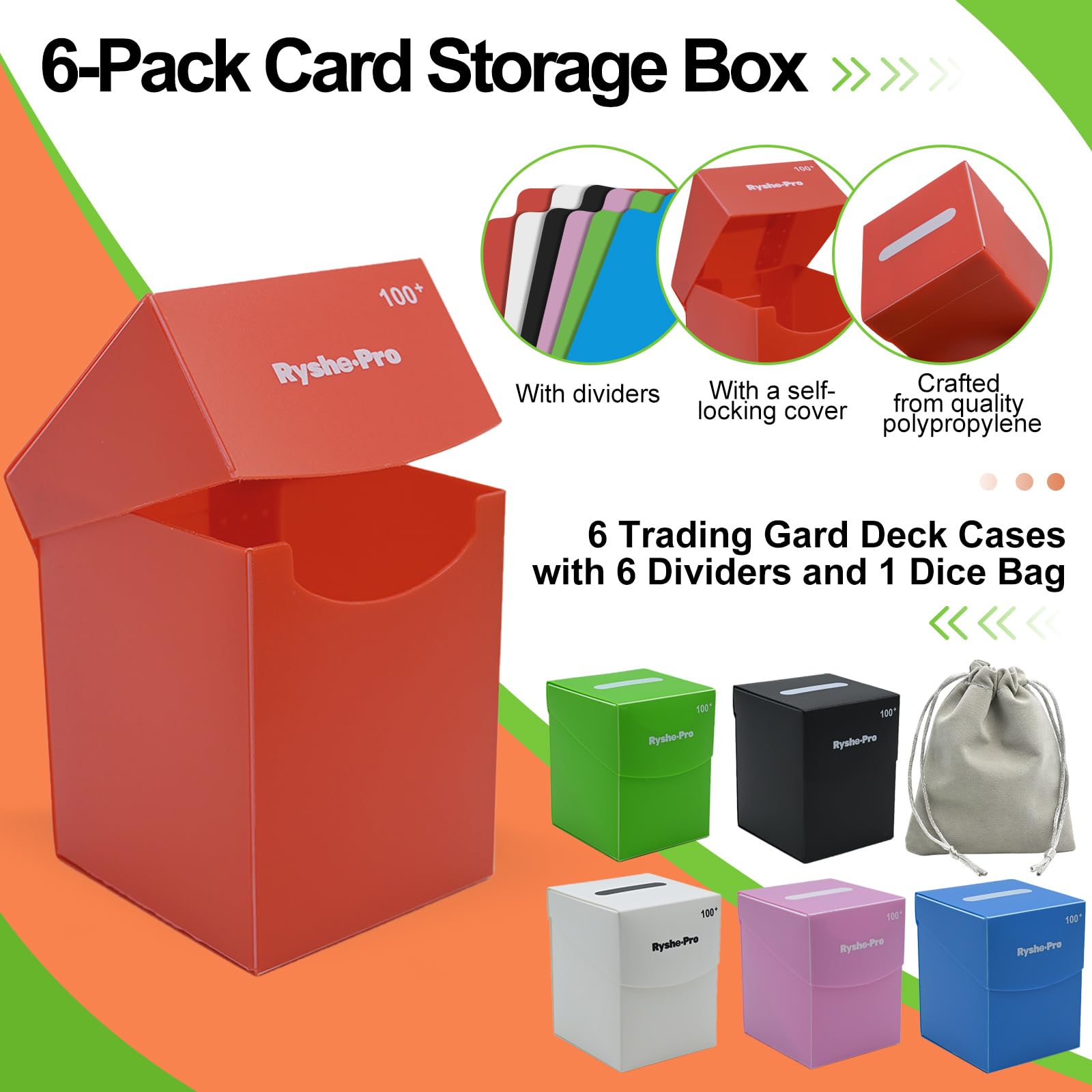 TCG Deck Box for 100+ Cards Co - Board Game Organization recension och pris