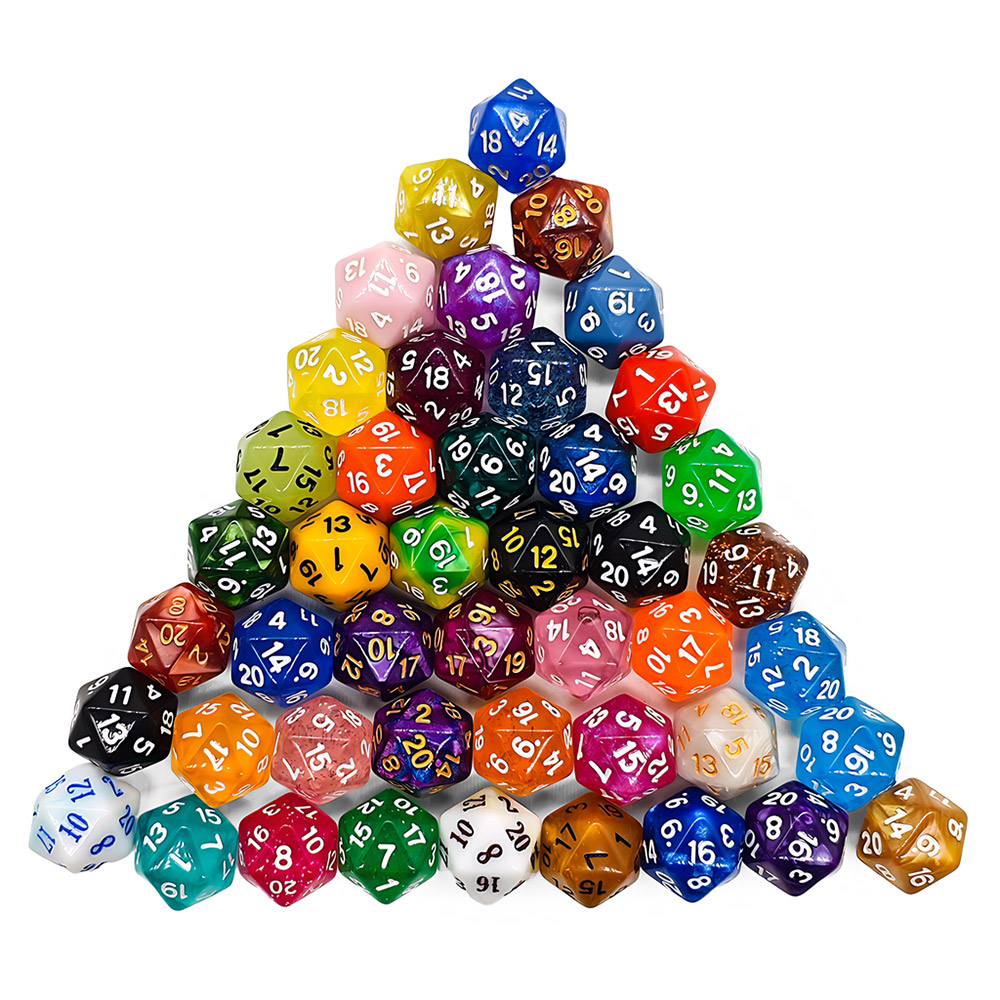 60Pcs Multi-Sided Dices Mixed  - Board Game Heat recension och pris