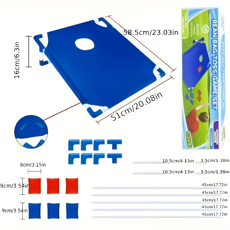 Portable Outdoor Bean Bag Toss - Board Game Organization recension och pris