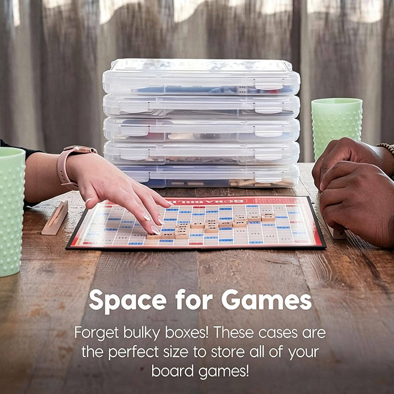 2 Pack Clear Slim Board Game S - Board Game Organization recension och pris