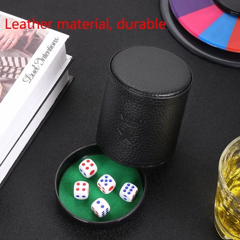 Dice Cup Set with Lid - Green/ - Board Game Yahtzee recension och pris
