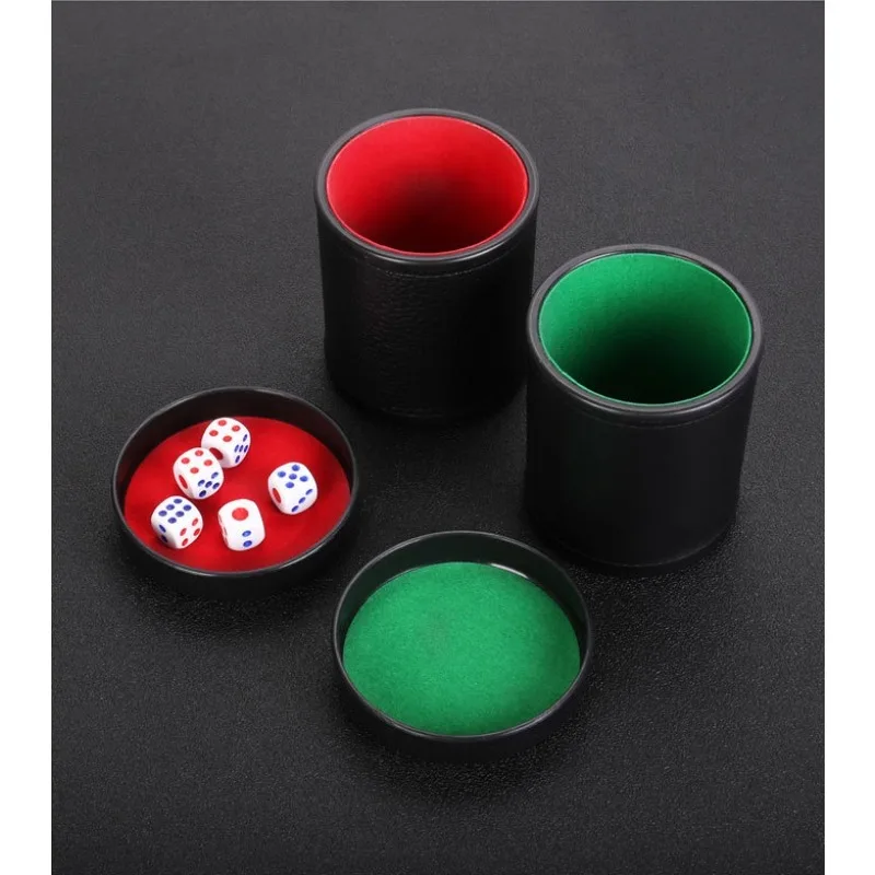 Dice Cup Set with Lid - Green/ - Board Game Yahtzee recension och pris