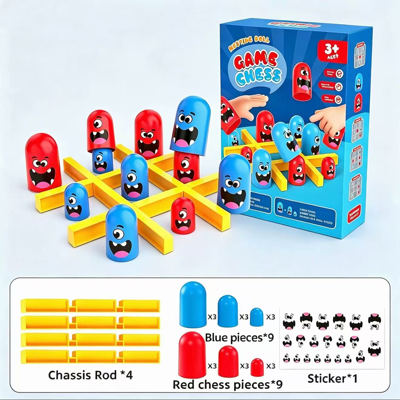Tic-Tac-Toe Eat-and-Be-Sized S - Board Game Ideas recension och pris