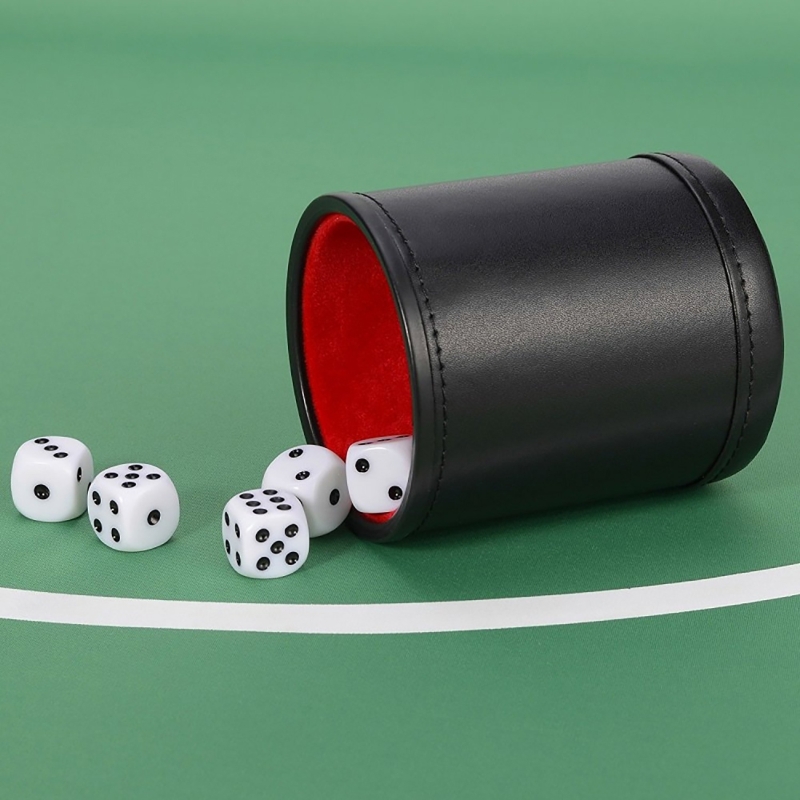 Leather Dice Cup Silent  Shaki - Board Game Yahtzee recension och pris