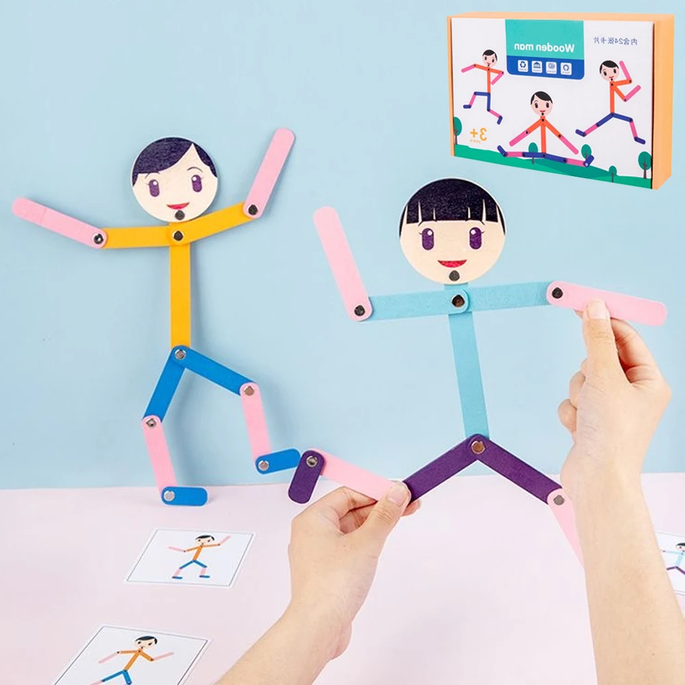 Sport Wooden Man Material DIY  - Board Game Ideas recension och pris