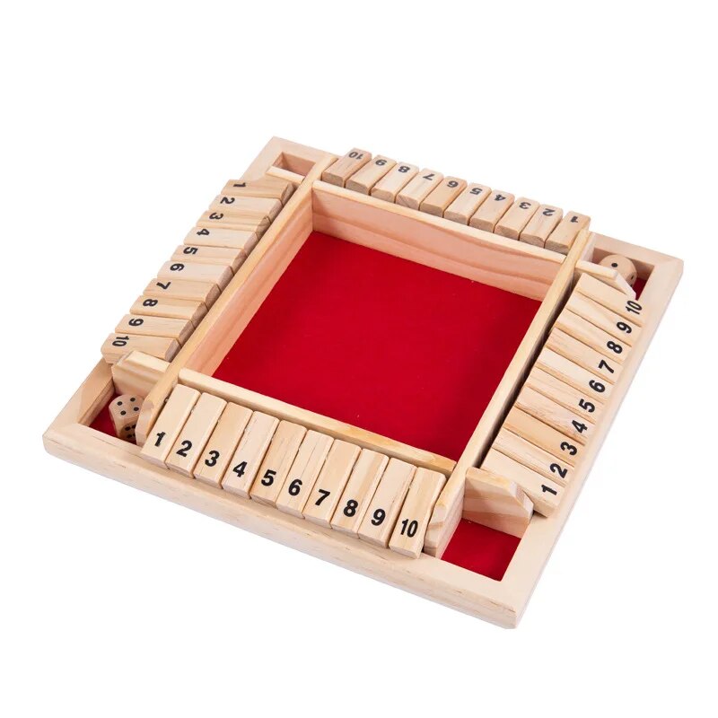 Wooden Dice Board Game Shut Th - Board Game Organization recension och pris